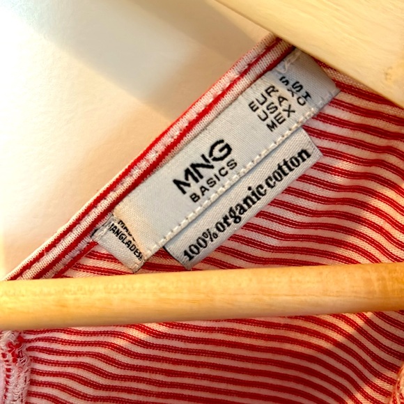 MNG basics Red and White stripe top - size XS - Picture 3 of 3